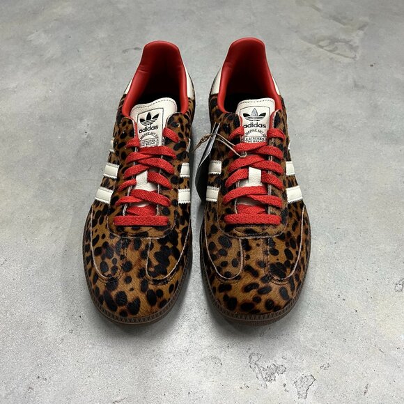 adidas Leopard Print Sneakers with Red Accents - Picture 4 of 7